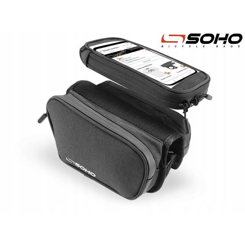 Torba na ramę Sakwa rowerowa przednia na smartfona SA015 SOHO PRINCE 2L